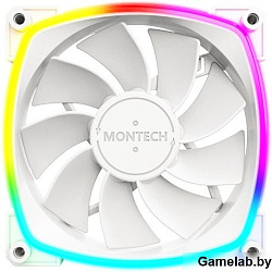 Вентилятор для корпуса Montech RX120 Reverse ARGB 120х120x25 белый 4-pin 27дБ (RX120 PWM WHITE) Ret