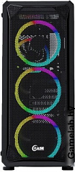 Корпус Powercase Mistral Z4 Mesh LED, Tempered Glass, 4x 120mm 5-color fan, чёрный, ATX  (CMIZB-L4) 