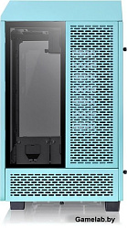 Корпус Thermaltake The Tower 100 Turquoise черный без БП miniITX 1x120mm 3x140mm 2xUSB3.0 audio bott