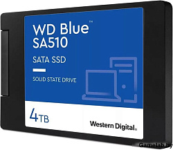 Western Digital Твердотельный накопитель SSD Western Digital Blue SA510 WDS400T3B0A 3D NAND 4ТБ 2,5"