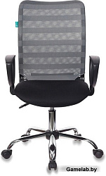 Кресло Бюрократ CH-599AXSL/32G/TW-11 спинка сетка серый TW-32K03 сиденье черный TW-11 крестовина хро