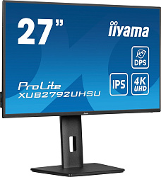Монитор Iiyama 27" XUB2792UHSU-B6 черный IPS LED 4ms 16:9 DVI HDMI M/M матовая HAS Piv 1300:1 350cd 