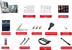 MSI Материнская плата MSI MPG Z890 EDGE TI WIFI Z890, LGA1851, 4*DDR5, 2*PCIEx16, 2*PCIEx1, 5*M.2, 2