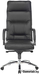 Кресло руководителя Бюрократ T-9927SL черный кожа крестов. металл хром