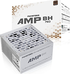Блок питания PHANTEKS AMP BH 750W (80 Plus Bronze, ATX 3.1, PCIe 5.1, APFC, 120mm Fan, White) / PH-P