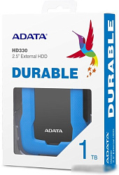 Жесткий диск A-Data USB 3.0 1Tb AHD330-1TU31-CBL HD330 DashDrive Durable 2.5" синий