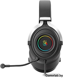 Наушники с микрофоном A4Tech Bloody G535 черный/серебристый 2м мониторные USB оголовье (G535 (BLACK+