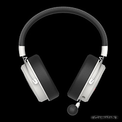 Наушники с микрофоном A4Tech Bloody MR590 Sports белый/черный 1.5м мониторные BT/Radio/3.5mm оголовь