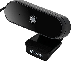 Камера Web Оклик OK-C008FH черный 2Mpix (1920x1080) USB2.0 с микрофоном
