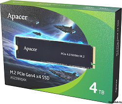 Apacer Твердотельный накопитель SSD Apacer M.2 2280 4TB AS2280Q4X Client SSD AP4TBAS2280Q4X-1