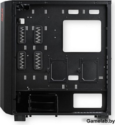 XPG CRUISER BLACK (CRUISERST-BKCWW) (Midi-Tower, черный, TG, 120mm ARGB fan*3)