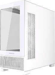 Корпус Powercase Vision Micro M3W, Tempered Glass, 3x 120mm ARGB PWM Fan, белый, mATX  (CVMMW-A3)