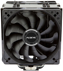 ALSEYE Вентилятор ALSEYE S120D-B Universal, TDP 135W, 2x120FAN, 4 heat pipe, PWM, RTL{20} (874258)