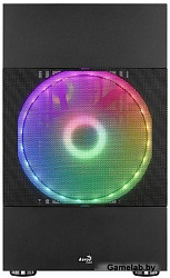 Корпус Aerocool Atomic V1 без БП, mATX, боковое окно (закаленное стекло), черный