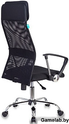 Кресло руководителя Бюрократ KB-6N черный TW-01 TW-11 сетка с подголов. крестовина металл хром