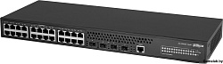 DAHUA 28-портовый управляемый коммутатор, уровень L2+Порты: 24 RJ45 10/100/1000Мбит/с, 4 SFP+ 1000Мб