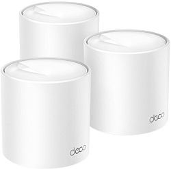 Бесшовный Mesh роутер TP-Link Deco X50(3-Pack) AX3000 10/100/1000BASE-TX (упак.:3шт)