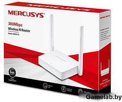 Маршрутизатор Mercusys MW301R N300 Wi-Fi роутер, 1 порт WAN 10/100 Мбит/с + 2 порта LAN 10/100 Мбит/