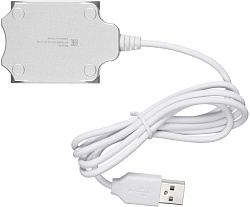 Разветвитель USB 2.0 Buro BU-HUB4-0.5-U2.0-Candy 4порт. серебристый