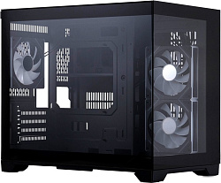 Корпус 1STPLAYER MEGAVIEW MV6-TP ARGB Black / mATX / 3x120mm ARGB fans / MV6-TP-BK-2FC7R-1FC7