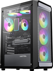 Корпус XASTRA  A403 4ARGB Black ATX/Mesh/ tempered glass / 4x120mm ARGB PWM fans/ A403-4FC12A