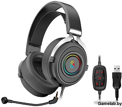 Наушники с микрофоном A4Tech Bloody G535 черный/серебристый 2м мониторные USB оголовье (G535 (BLACK+