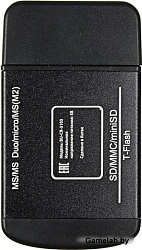 Устройство чтения карт памяти USB2.0 Buro BU-CR-3103 черный