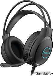 Наушники с микрофоном A4Tech Fstyler FH300U черный 2м мониторные USB оголовье (FH300U BLACK)