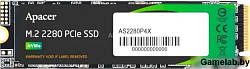 Apacer SSD AS2280P4X 256Gb M.2 2280 PCIe Gen3x4, R2100/W1700 Mb/s, 3D NAND, MTBF 1.8M, NVMe, 100TBW,