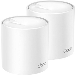 Бесшовный Mesh роутер TP-Link Deco X50(2-Pack) AX3000 10/100/1000BASE-TX