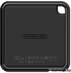 Накопитель SSD Silicon Power USB-C 1Tb SP010TBPSDPC60CK PC60 1.8" черный