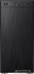Корпус Accord 3407 черный без БП ATX 2xUSB2.0 2xUSB3.0 audio bott PSU