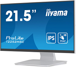 Монитор Iiyama 21.5" ProLite T2252MSC-W2 белый IPS LED 5ms 16:9 HDMI M/M матовая 250cd 178гр/178гр 1