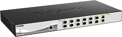 D-Link DXS-1210-12SC/B1A, PROJ L2+ Smart Switch with 10 10GBase-X SFP+ ports and 2 10GBase-T/SFP+ co