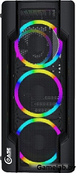Корпус Powercase Mistral X4 Mesh LED, Tempered Glass, 4x 120mm 5-color fan, чёрный, ATX  (CMIXB-L4)