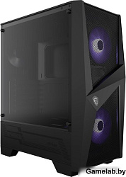 MSI MAG FORGE 100M Mid-Tower, ATX, 2xUSB 3.2, Audio I/O, 2x120mm RGB Fan, 1x120mm black Fan, 6-ch Li