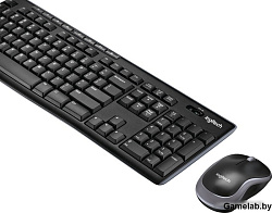 Клавиатура + мышь Logitech MK270 клав:черный мышь:черный USB беспроводная Multimedia (920-003381)