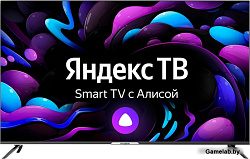 Телевизор LED Hyundai 55" H-LED55BU7003 Яндекс.ТВ Frameless черный Ultra HD 60Hz DVB-T DVB-T2 DVB-C 