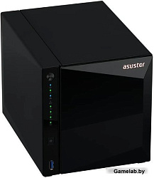 ASUSTOR AS3304T V2 4-Bay NAS/MPl/ARM64 64-bit 1.7GHz/2GBDDR4/noHDD,LFF(HDD,SSD),/1x2.5GbE(LAN)/3xUSB