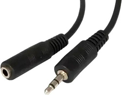 Кабель аудио Ningbo JAAC003-5 Jack 3.5 (m)/Jack 3.5 (f) 5м. черный