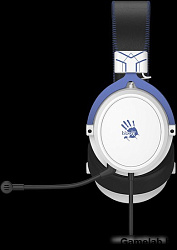 Наушники с микрофоном A4Tech Bloody M590i синий/белый 1м мониторные USB оголовье (M590I SPORTS NAVY)