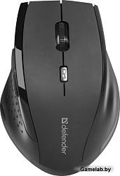 Мышь беспроводная оптическая DEFENDER Accura MM-365 черный,6 кнопок, 800-1600 dpi