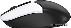 Мышь A4Tech Fstyler FG12 Panda белый/черный оптическая (1200dpi) беспроводная USB (3but)