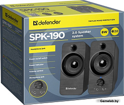 Колонки DEFENDER SPK-190 черный, 8 Вт, питание от USB