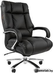 Chairman 405 Офисное кресло (экокожа, хромированный металл, газпатрон 4 кл, ролики BIFMA 5,1, механи