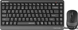 Клавиатура + мышь A4Tech Fstyler FGS1110Q клав:черный/серый мышь:черный/серый USB беспроводная Multi