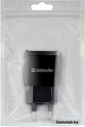 Defender EPA-13 Сетевой адаптер черный (2 порта USB, 5V/2А, пакет)