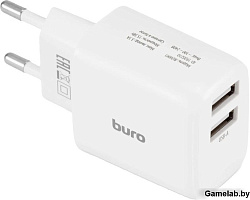 Сетевое зар./устр. Buro BUWH1 15.5W 3.1A 2xUSB универсальное белый (BUWH15S200WH)