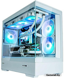 ZALMAN P30 White, MATX, WHITE, WINDOW, 2x3.5", 3x2.5", 1xUSB TYPE-C, 1xUSB3.0, SIDE 2x120mm ARGB, RE
