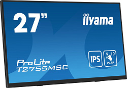 Монитор Iiyama 27" ProLite T2755MSC-B1 черный IPS LED 5ms 16:9 HDMI M/M матовая 1000:1 400cd 178гр/1